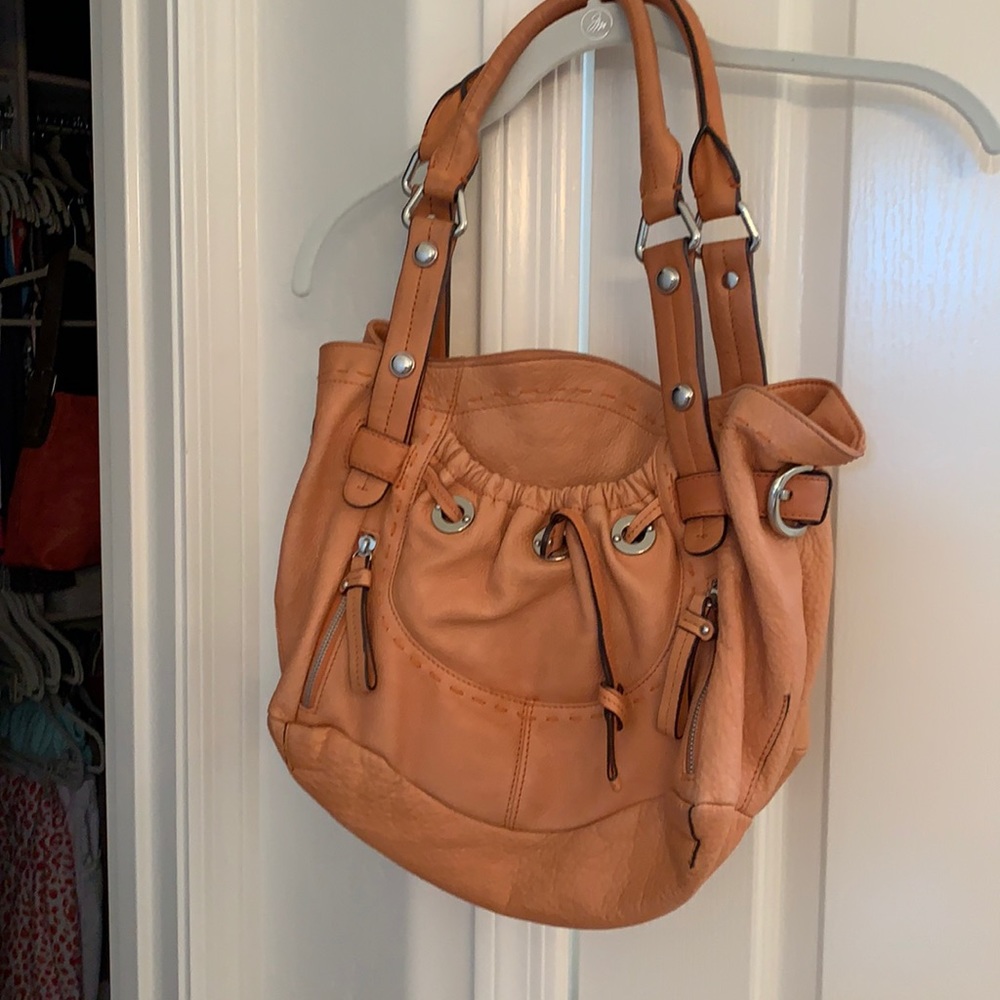B Makowsky Leather Handbag